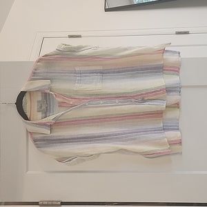 Rails Shirt Sleeve Blouse